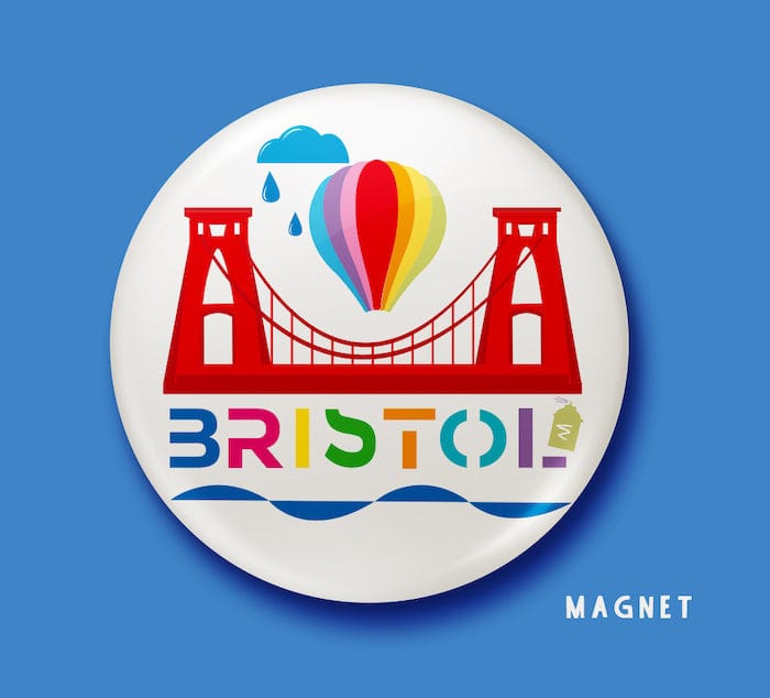 Bristol Magnet Landmarks Magnets homeware shops bristol gift shops bristol Sunny Luna