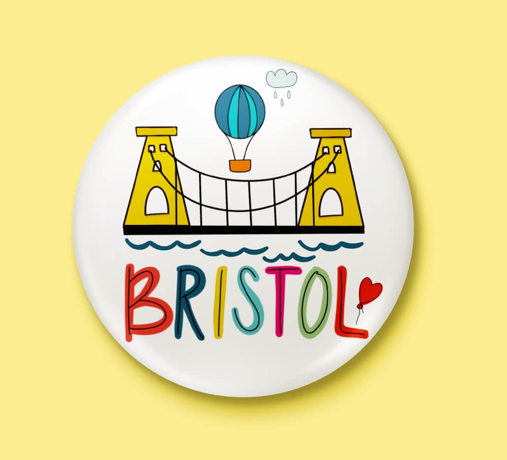 Badge Landmarks Badge homeware shops bristol gift shops bristol Sunny Luna