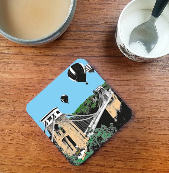 Coaster Suspension Bridge Coaster Bristol Landmark Coasters (multiple designs) homeware shops bristol gift shops bristol Susan Taylor Design