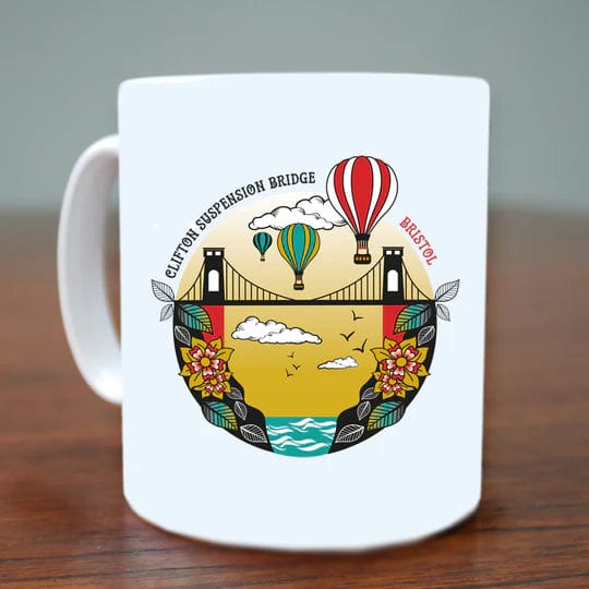 Mug Circles Bristol Suspension Bridge | Boxed Mug homeware shops bristol gift shops bristol Susan Taylor Design