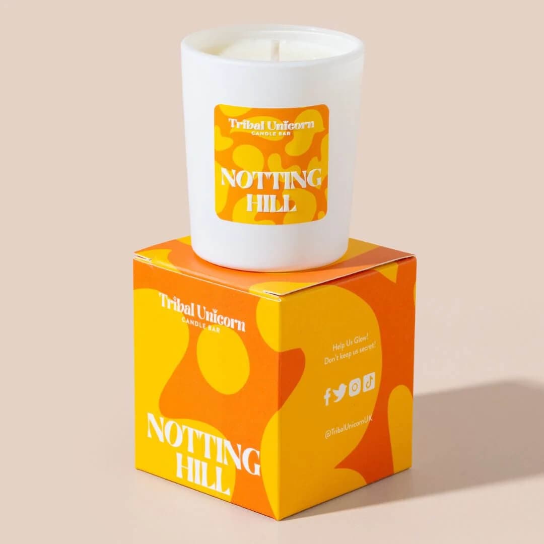 Hand poured Candle Mini Candle (9cl) Notting Hill Candle homeware shops bristol gift shops bristol Tribal Unicorn