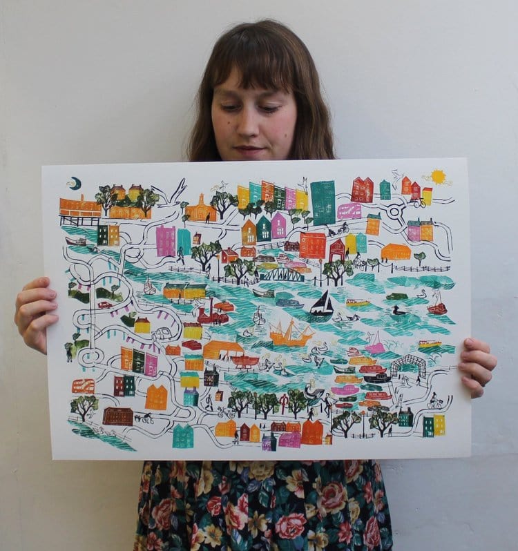 Print A Wild Swan Prince in Hotwells, Giclee Print homeware shops bristol gift shops bristol Victoria Wilmott