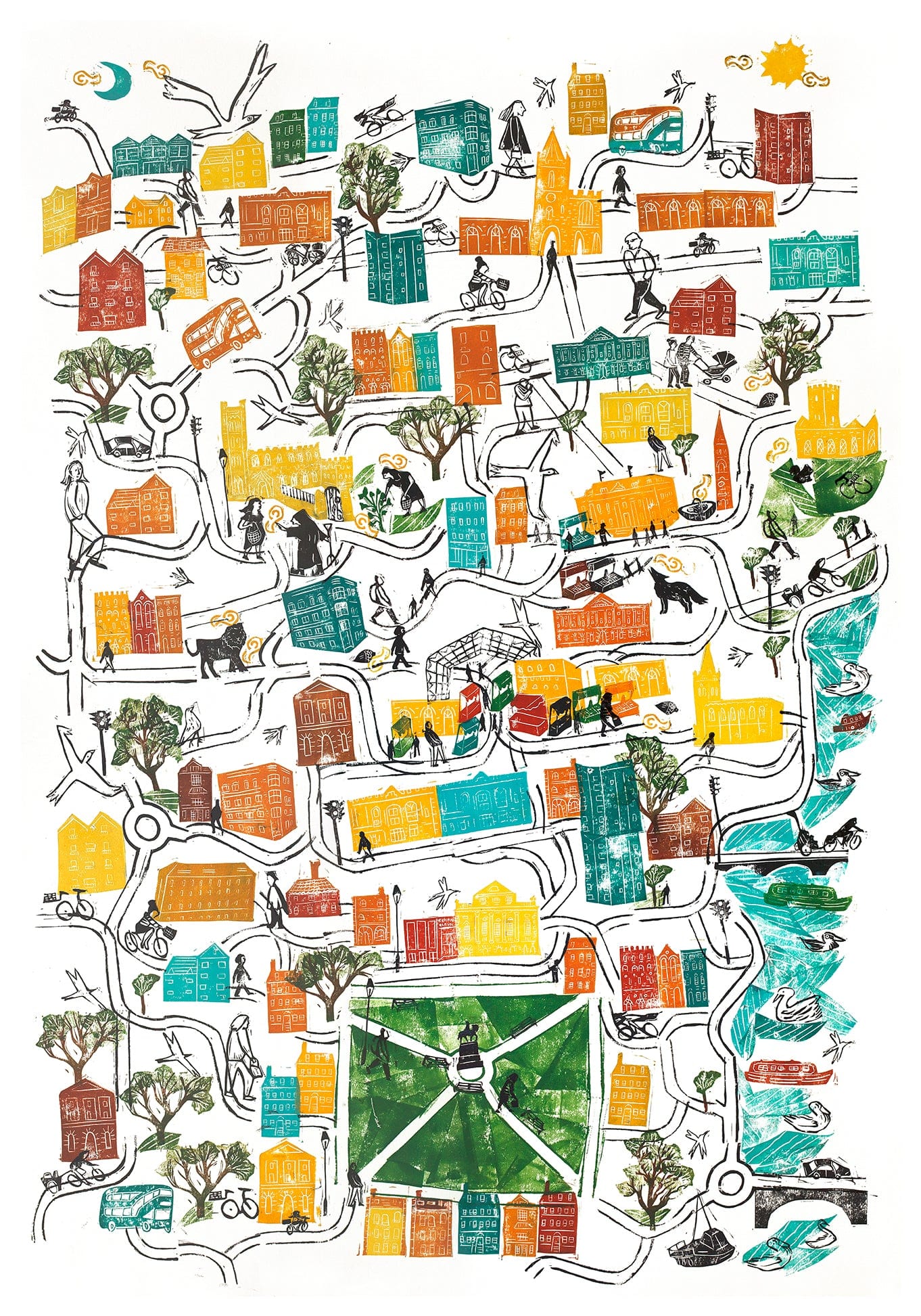 Print A3 Old City Parsley Girl, Giclee Print homeware shops bristol gift shops bristol Victoria Wilmott