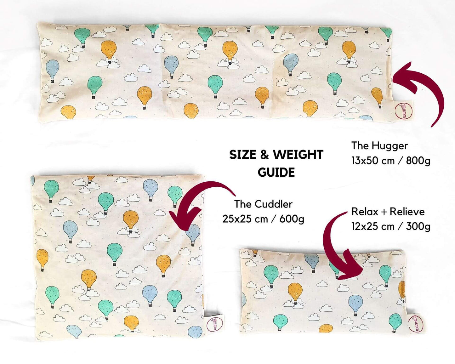 Wellbeing Cherry Stone Thermal Pillow (multiple sizes) - Bristol Balloons in White homeware shops bristol gift shops bristol warmlii