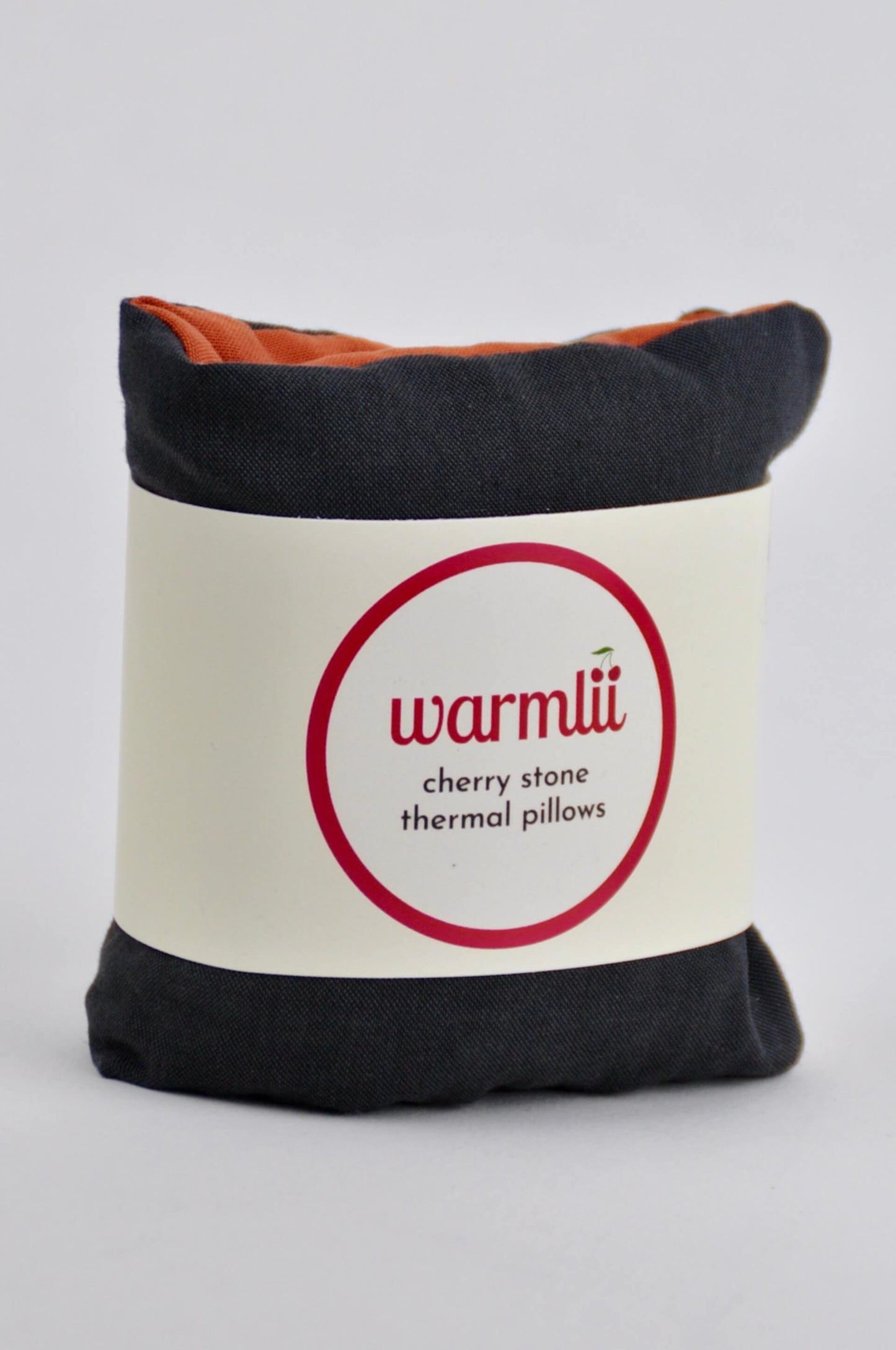 Wellbeing Cherry Stone Thermal Pillow (multiple sizes) in Black/Orange homeware shops bristol gift shops bristol warmlii