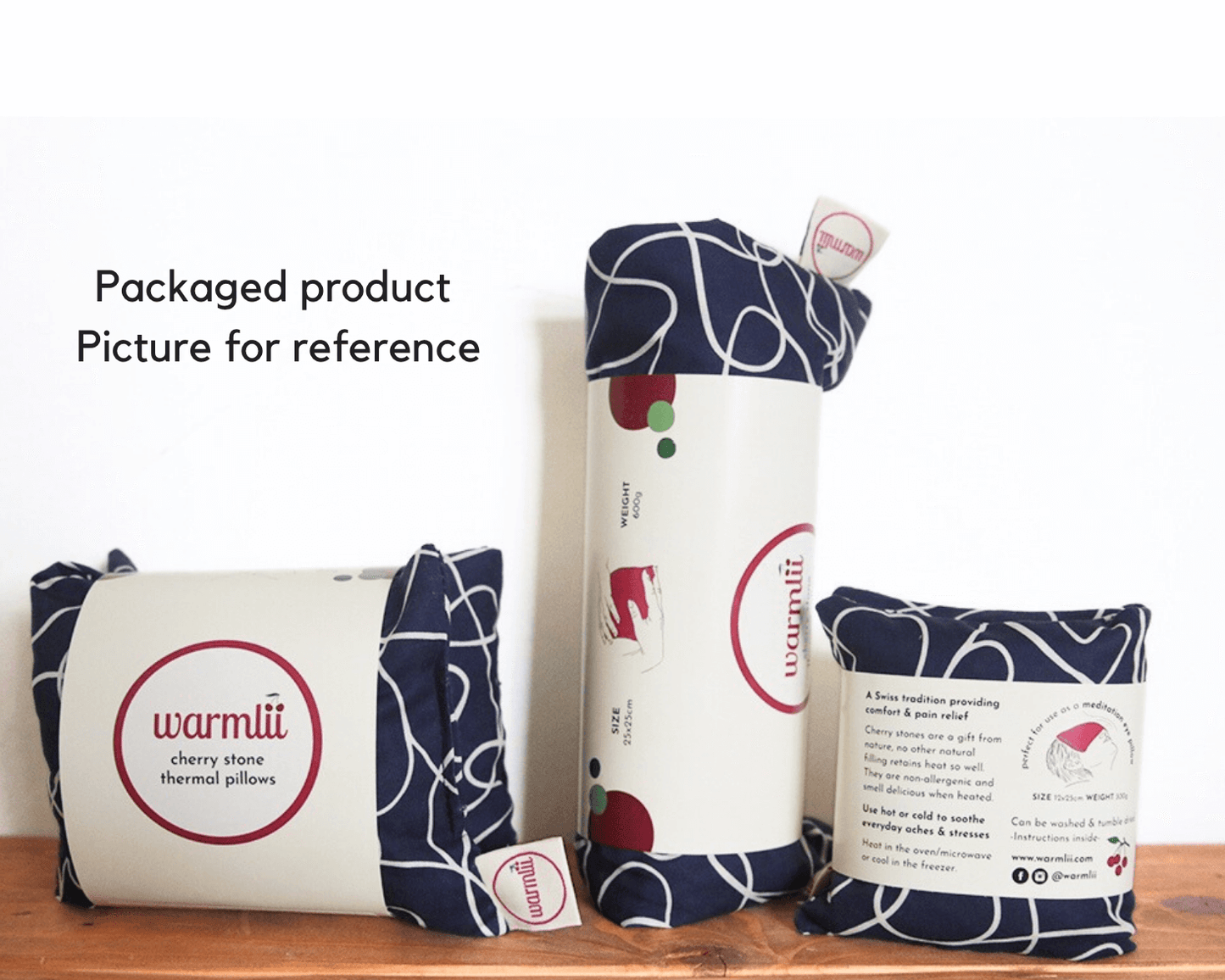 Wellbeing Cherry Stone Thermal Pillow (multiple sizes) in Green/Orange homeware shops bristol gift shops bristol warmlii