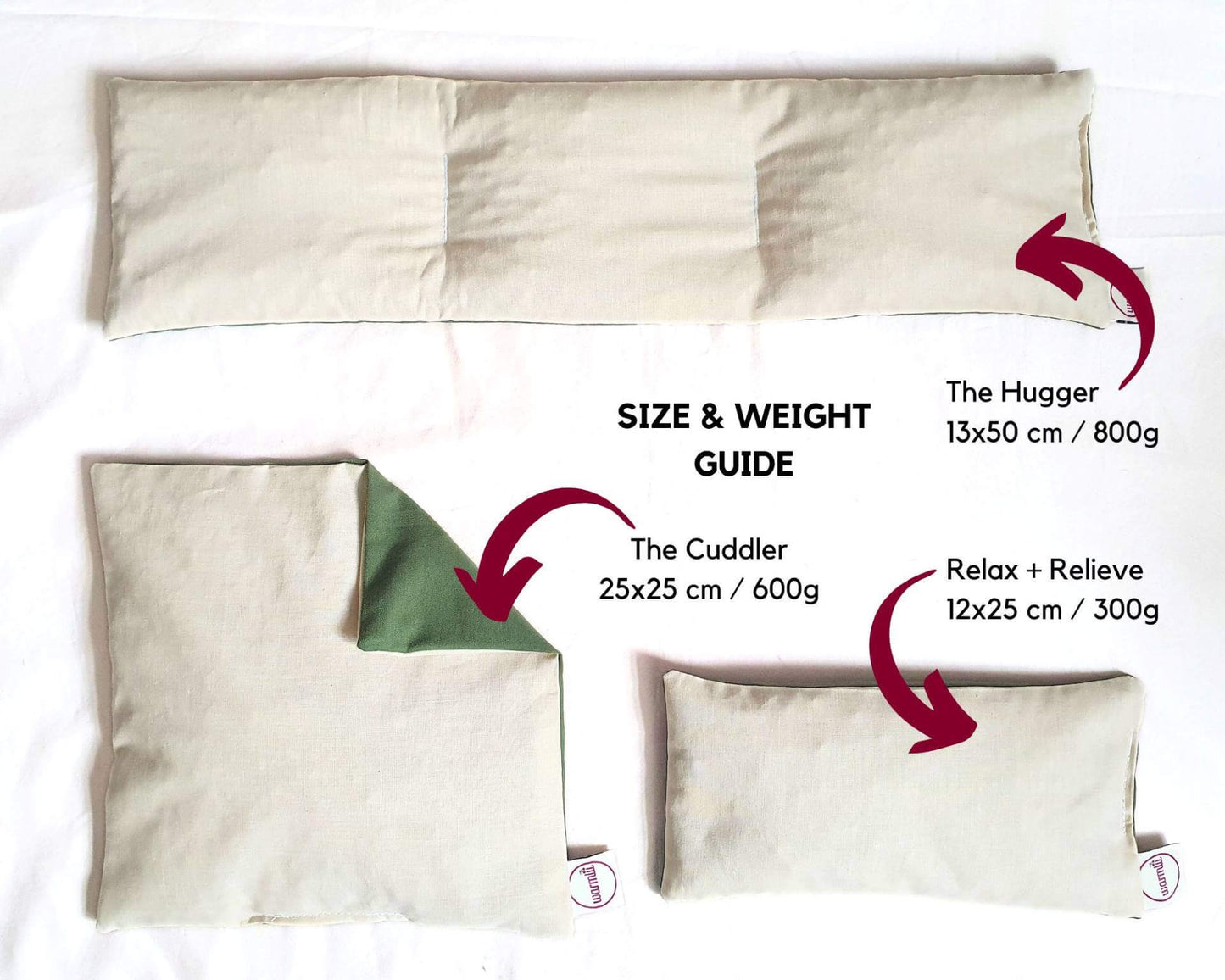 Wellbeing Cherry Stone Thermal Pillow (multiple sizes) - Plants homeware shops bristol gift shops bristol warmlii