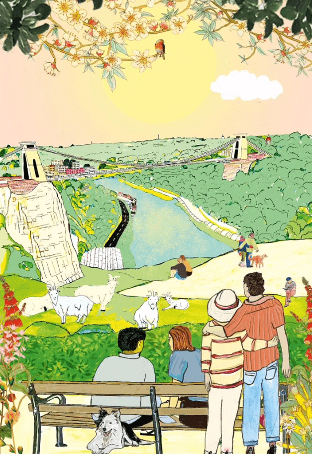 Greeting & Note Cards Bristol Goats Greetings Card homeware shops bristol gift shops bristol Wild Flower Cards