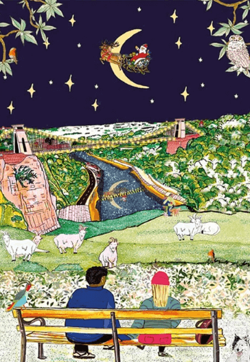 Greeting & Note Cards Christmas Goats Greetings Card homeware shops bristol gift shops bristol Wild Flower Cards