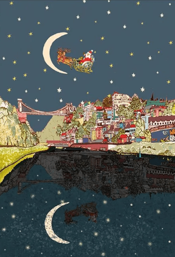 Greeting & Note Cards Happy Christmas Love From Bristol Greetings Card homeware shops bristol gift shops bristol Wild Flower Cards