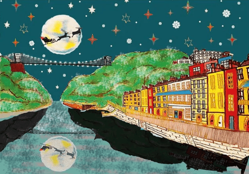 Greeting & Note Cards Merry Christmas From Bristol Greetings Card homeware shops bristol gift shops bristol Wild Flower Cards