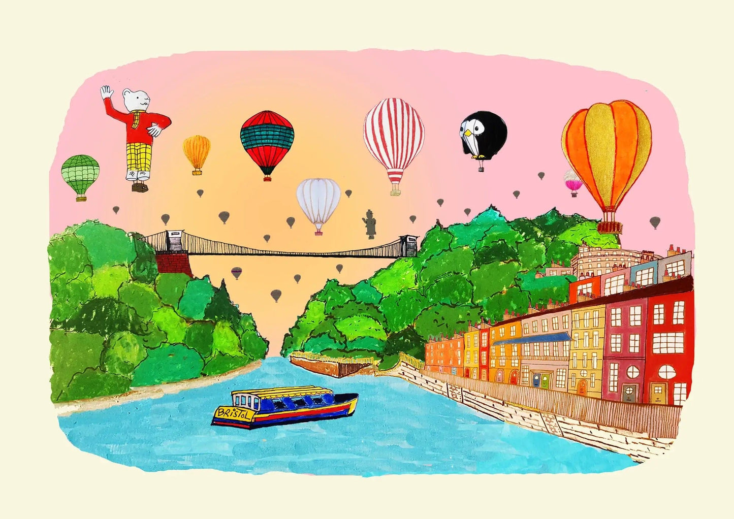 Prints Bristol Balloons Print homeware shops bristol gift shops bristol Wild Flower Cards