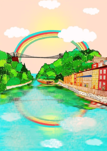 Prints Bristol Rainbow Print homeware shops bristol gift shops bristol Wild Flower Cards
