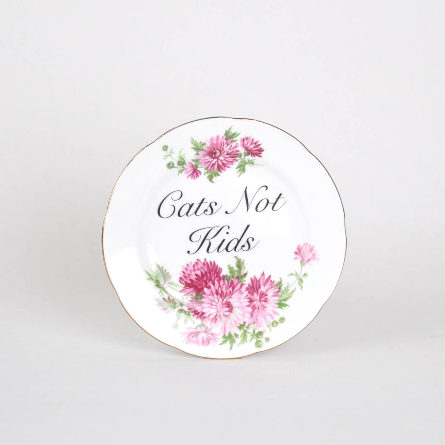 Ceramics A Decorative Wall Plate - Cats Not Kids (various styles) homeware shops bristol gift shops bristol Beau & Badger