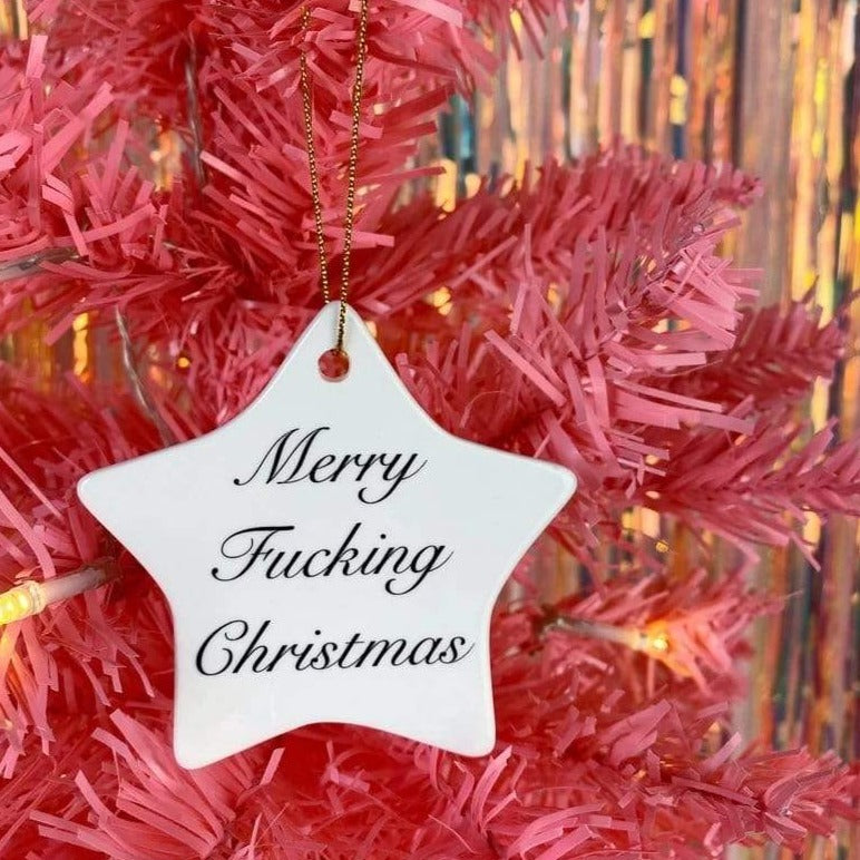 Ceramics Christmas Ceramic Star Decoration homeware shops bristol gift shops bristol Beau & Badger