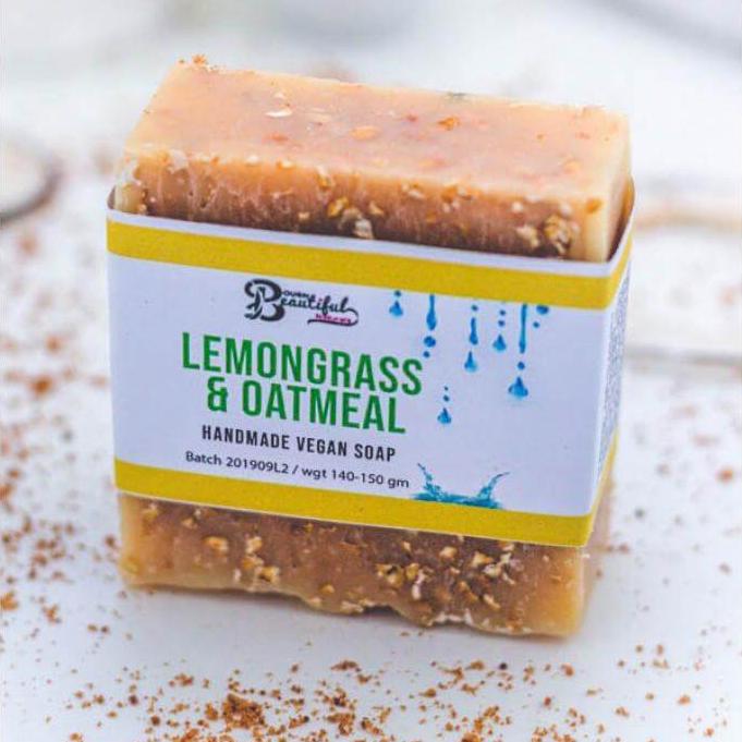 Soap Lemongrass & Oatmeal - Vegan Soap (Sensitive Skin) homeware shops bristol gift shops bristol BB Naturals