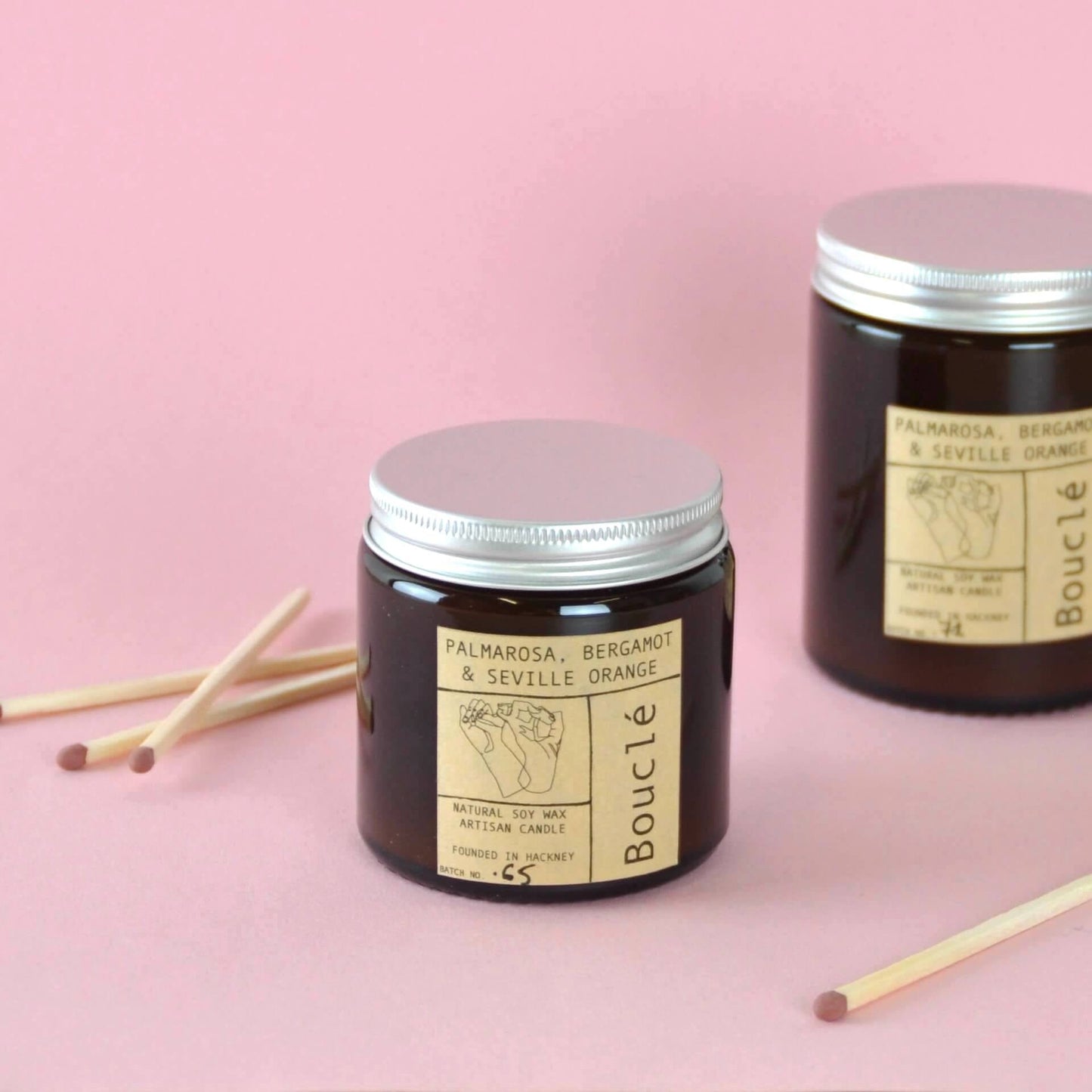 Candle 120ml Palmarosa, Bergamot & Seville Orange Candle homeware shops bristol gift shops bristol Bouclé