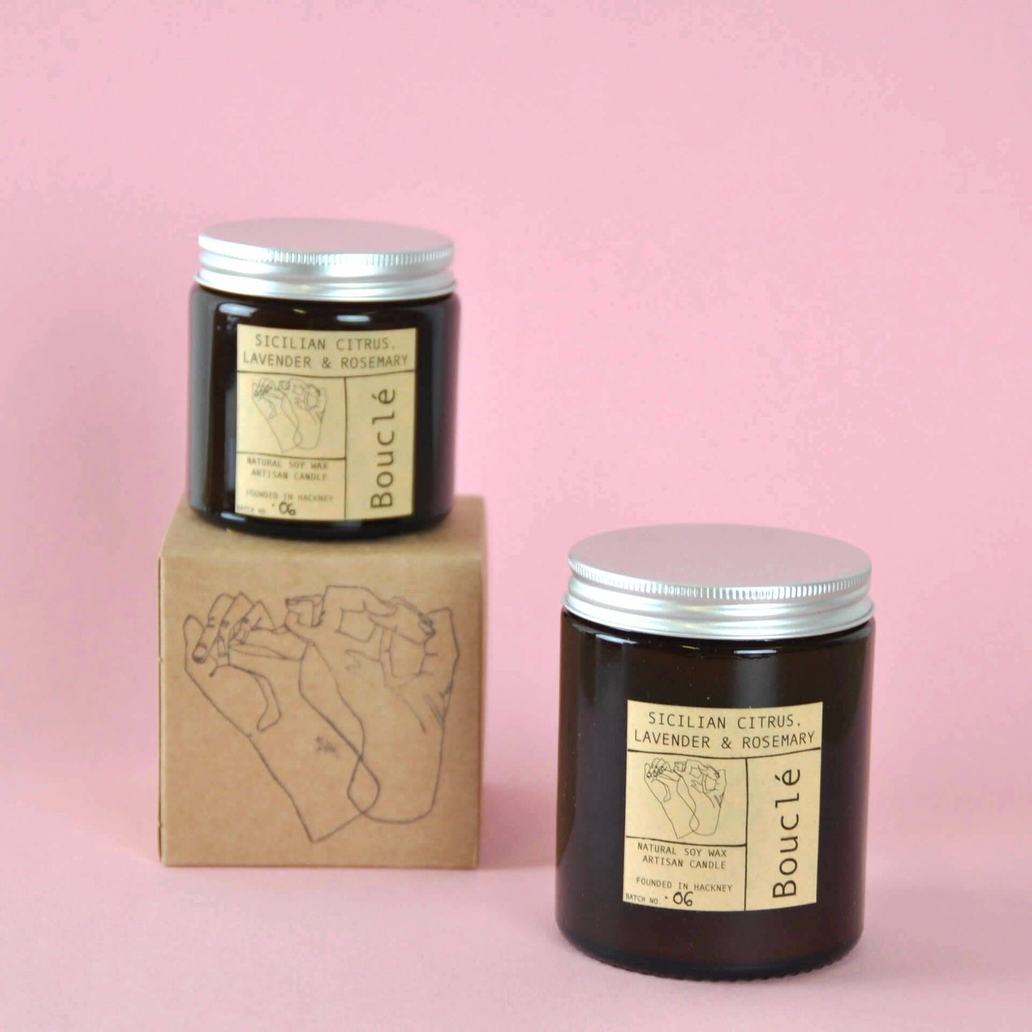 Candle Sicilian Citrus, Lavender & Rosemary Oil Candle homeware shops bristol gift shops bristol Bouclé