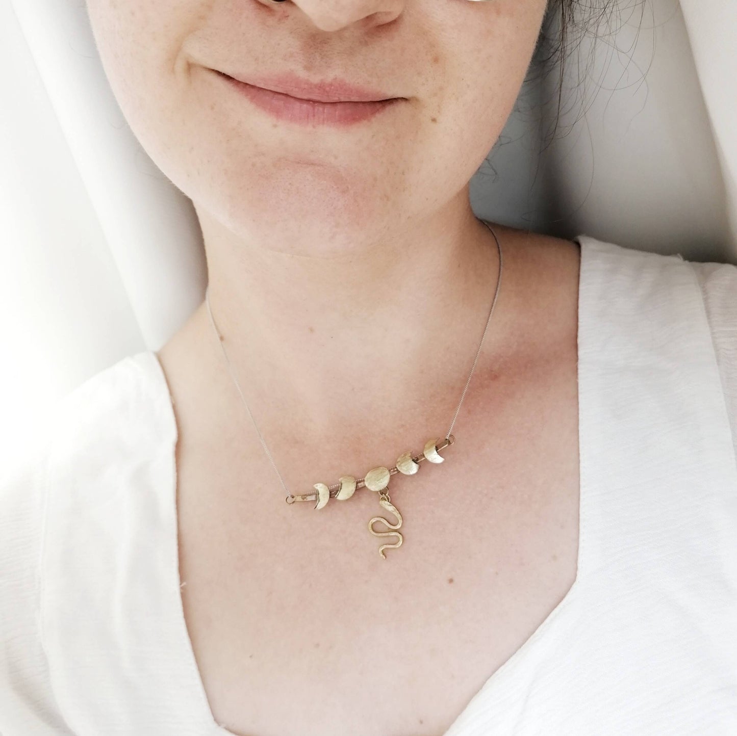 Necklace Coven Moon and Serpent Choker homeware shops bristol gift shops bristol By Maraca