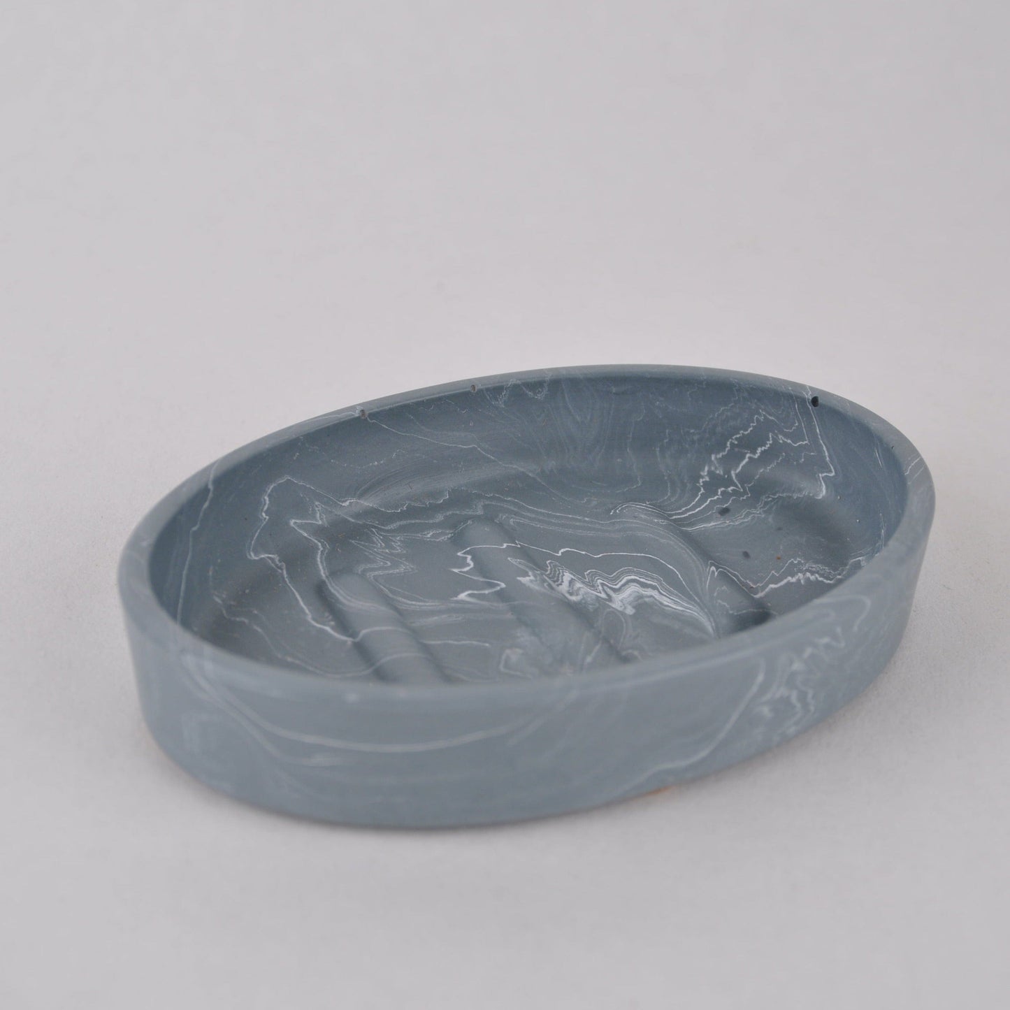Soap Dish Indigo Marble Jesmonite Soap Dish - Oval homeware shops bristol gift shops bristol Calico Collective