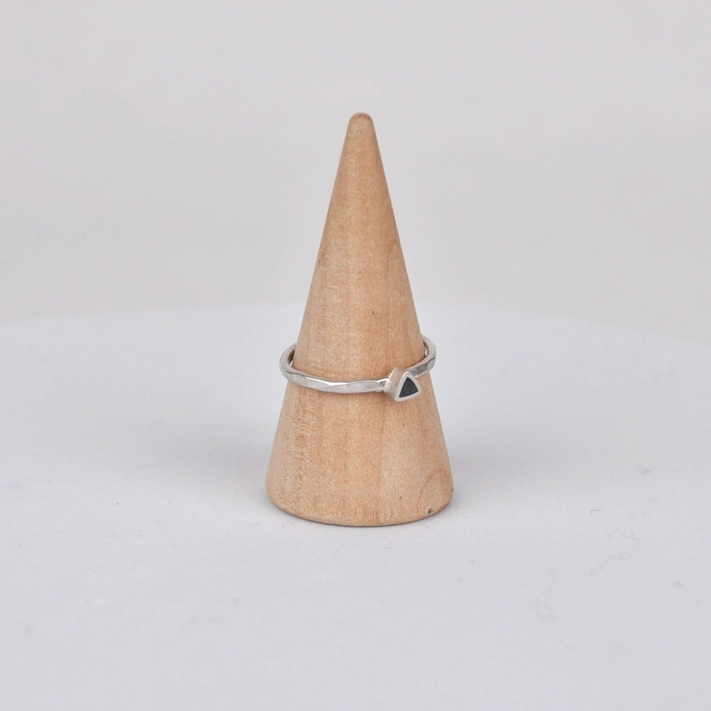 Ring Triangle Stacking Ring - Black homeware shops bristol gift shops bristol Clare Lloyd