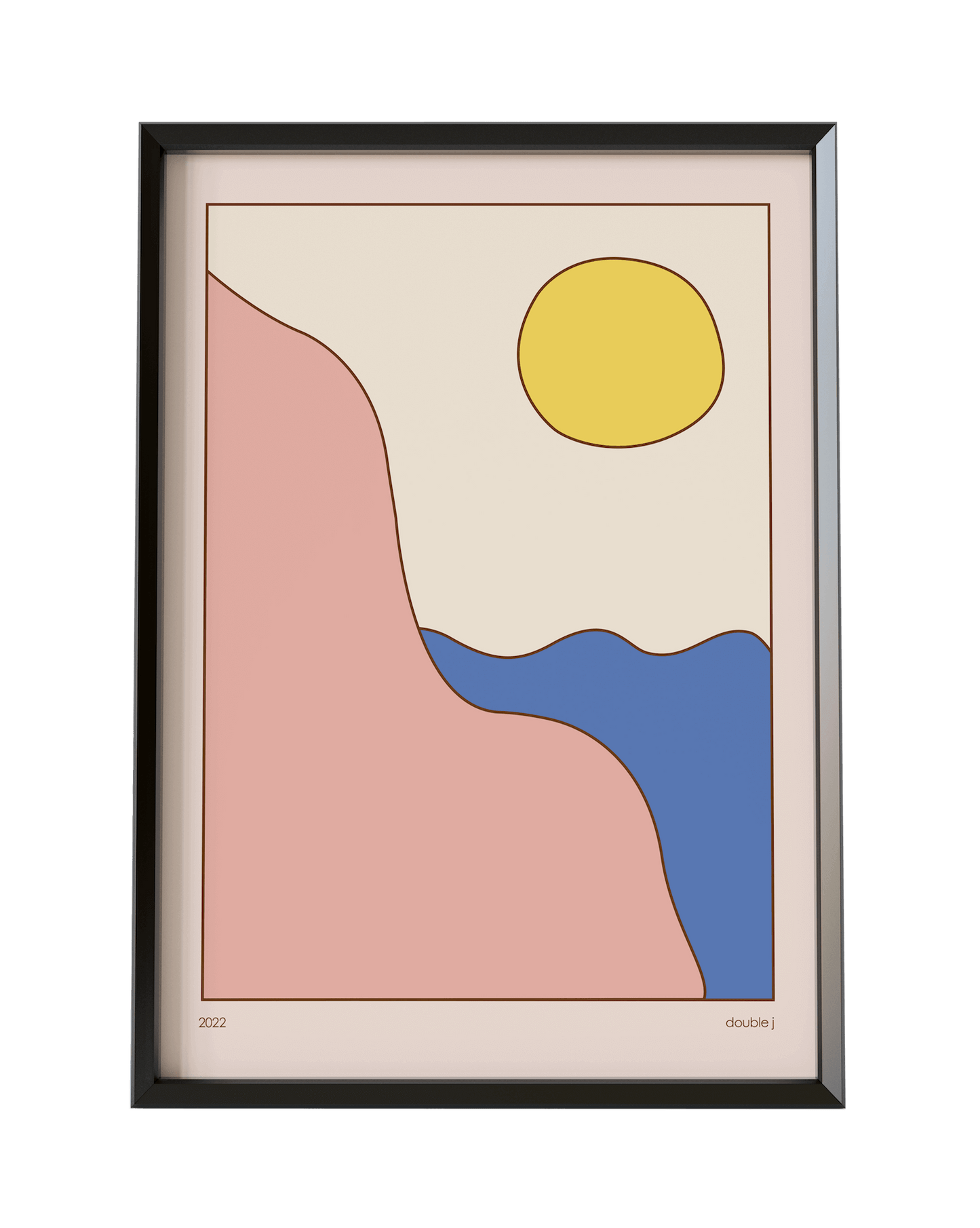 Print Seaside Day Print homeware shops bristol gift shops bristol Double j