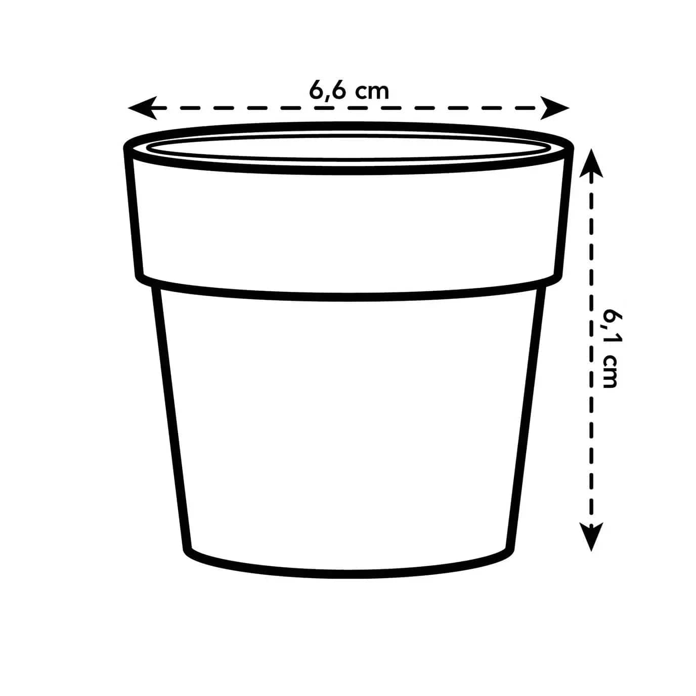 Plant Pots Recycled Plastic Plant Pot - 'b.for original' mini in Dove Blue homeware shops bristol gift shops bristol Elho