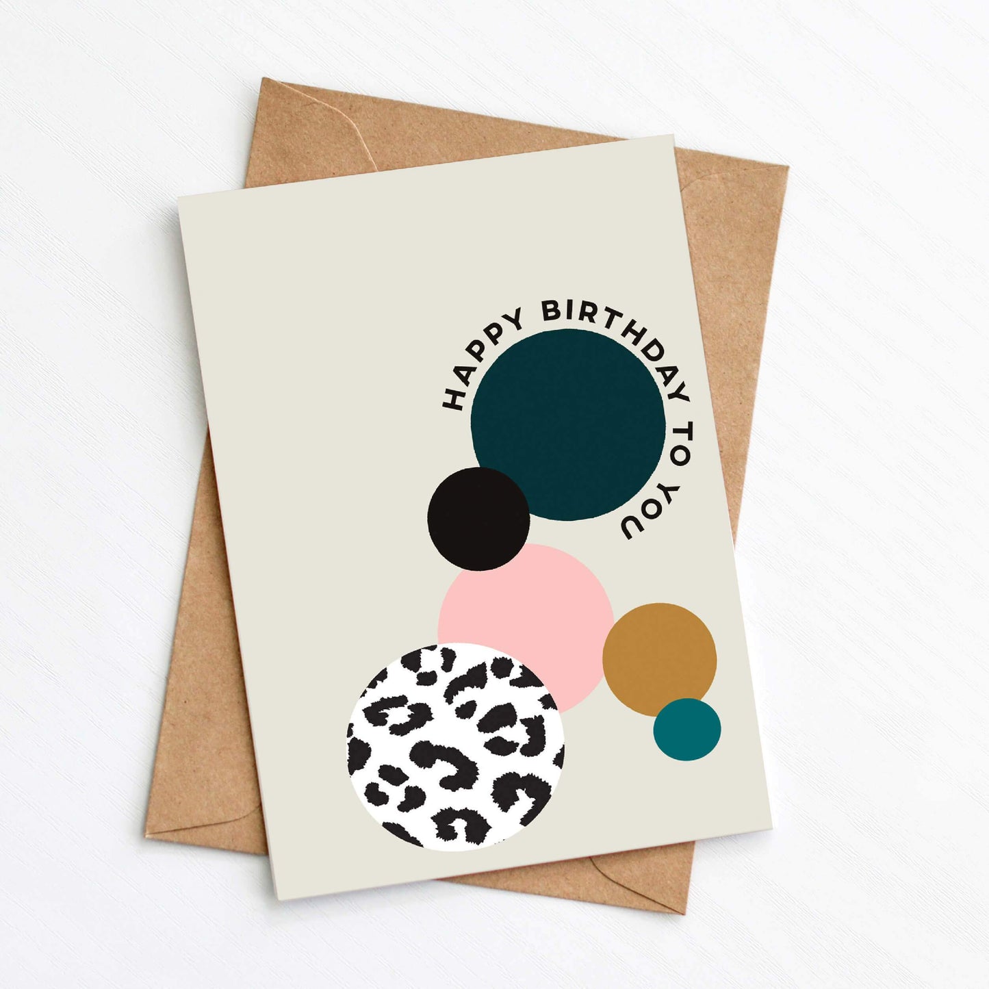 Greetings Card Circle Geometric Birthday Card homeware shops bristol gift shops bristol Greenwich Paper Studio