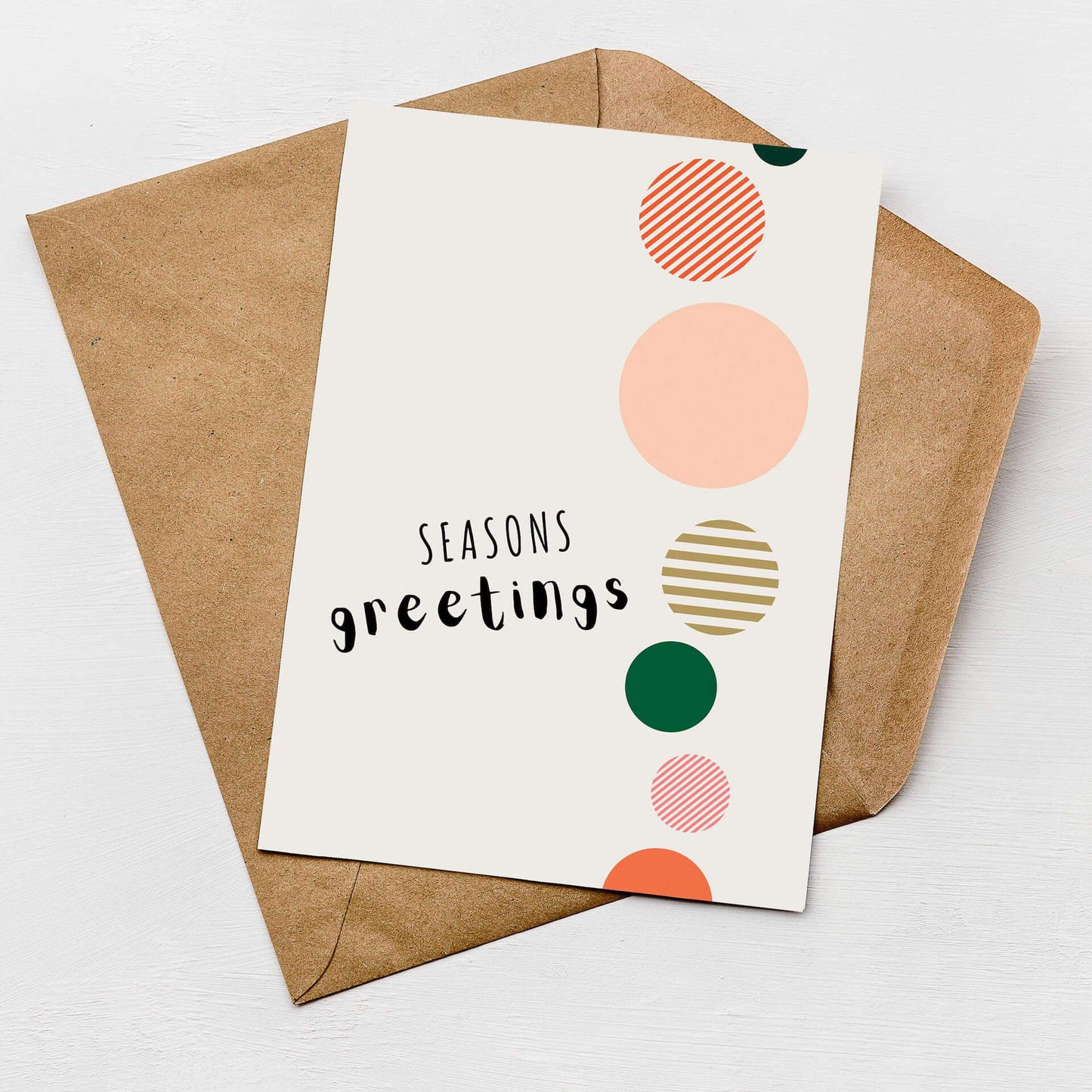 Greetings Card Seasons Greetings Card homeware shops bristol gift shops bristol Greenwich Paper Studio