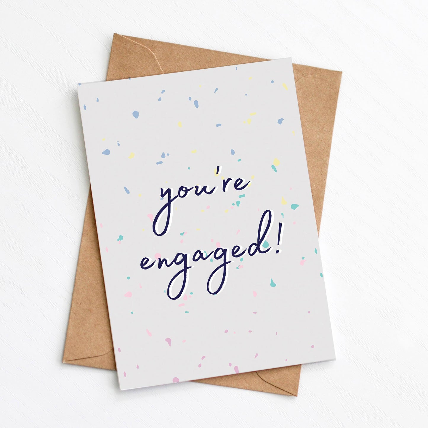 Greetings Card You're Engaged Card homeware shops bristol gift shops bristol Greenwich Paper Studio