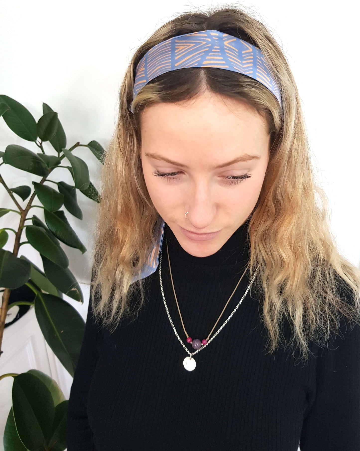 Head Scarf Head Scarf in 'Pearl' Print homeware shops bristol gift shops bristol Ilke Usluca Design