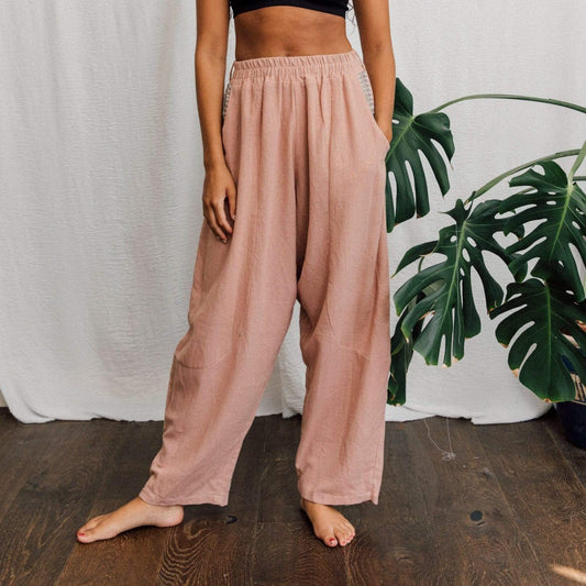 Inka Free Clothing Inka Harem Trousers - Dusty Pink