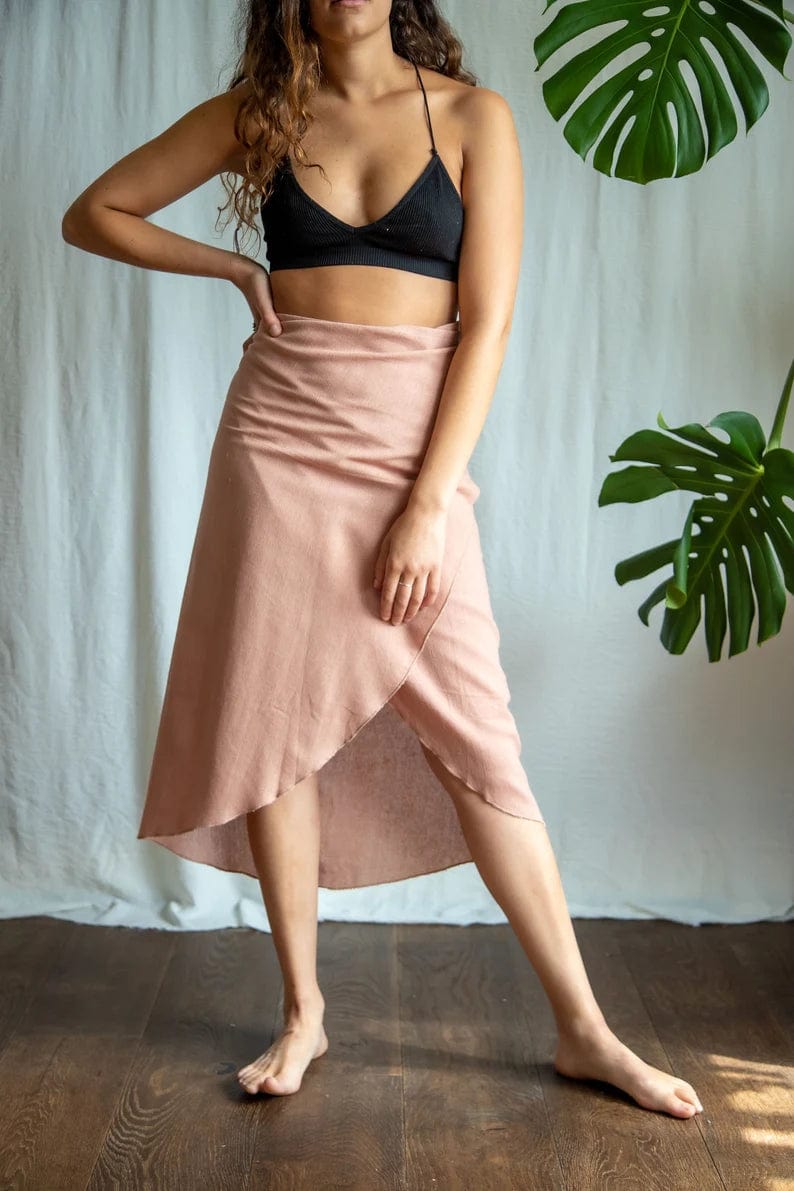Skirt Inka Wrap Skirt - Dusty Pink homeware shops bristol gift shops bristol Inka Free