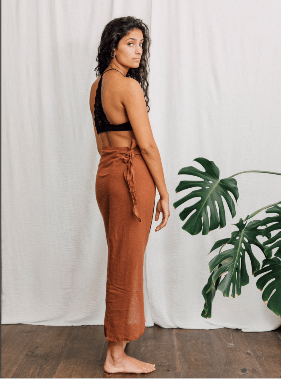 Skirt Inka Wrap Skirt - Rust homeware shops bristol gift shops bristol Inka Free