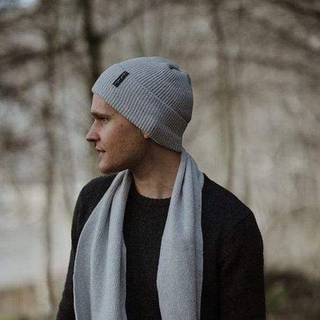 Hat Ribbed Hat - Light Grey homeware shops bristol gift shops bristol Island Nation