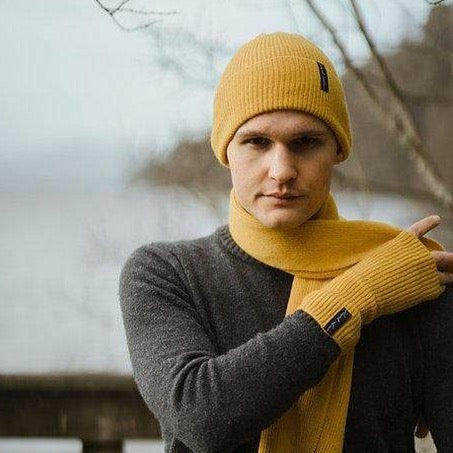 Hat Ribbed Hat - Mustard homeware shops bristol gift shops bristol Island Nation