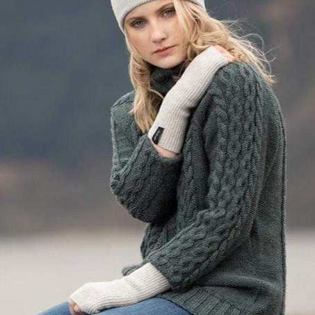 Mittens Ribbed Wrist Warmers - Light Grey homeware shops bristol gift shops bristol Island Nation