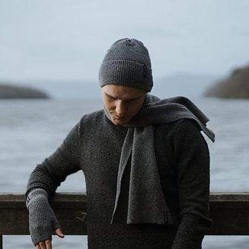 Scarf Ribbed Scarf - Slate Grey homeware shops bristol gift shops bristol Island Nation