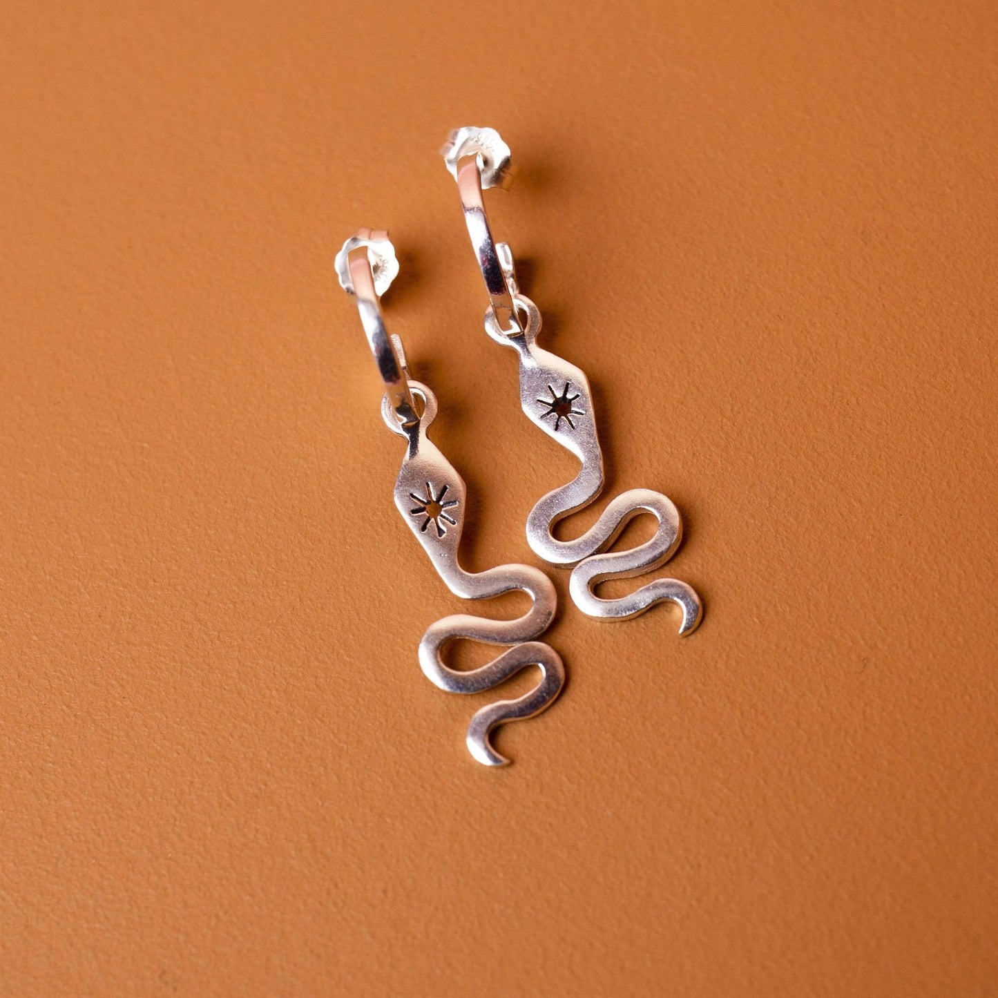 Earrings Serpent Mini Hoops - Eco Silver homeware shops bristol gift shops bristol Lima Lima