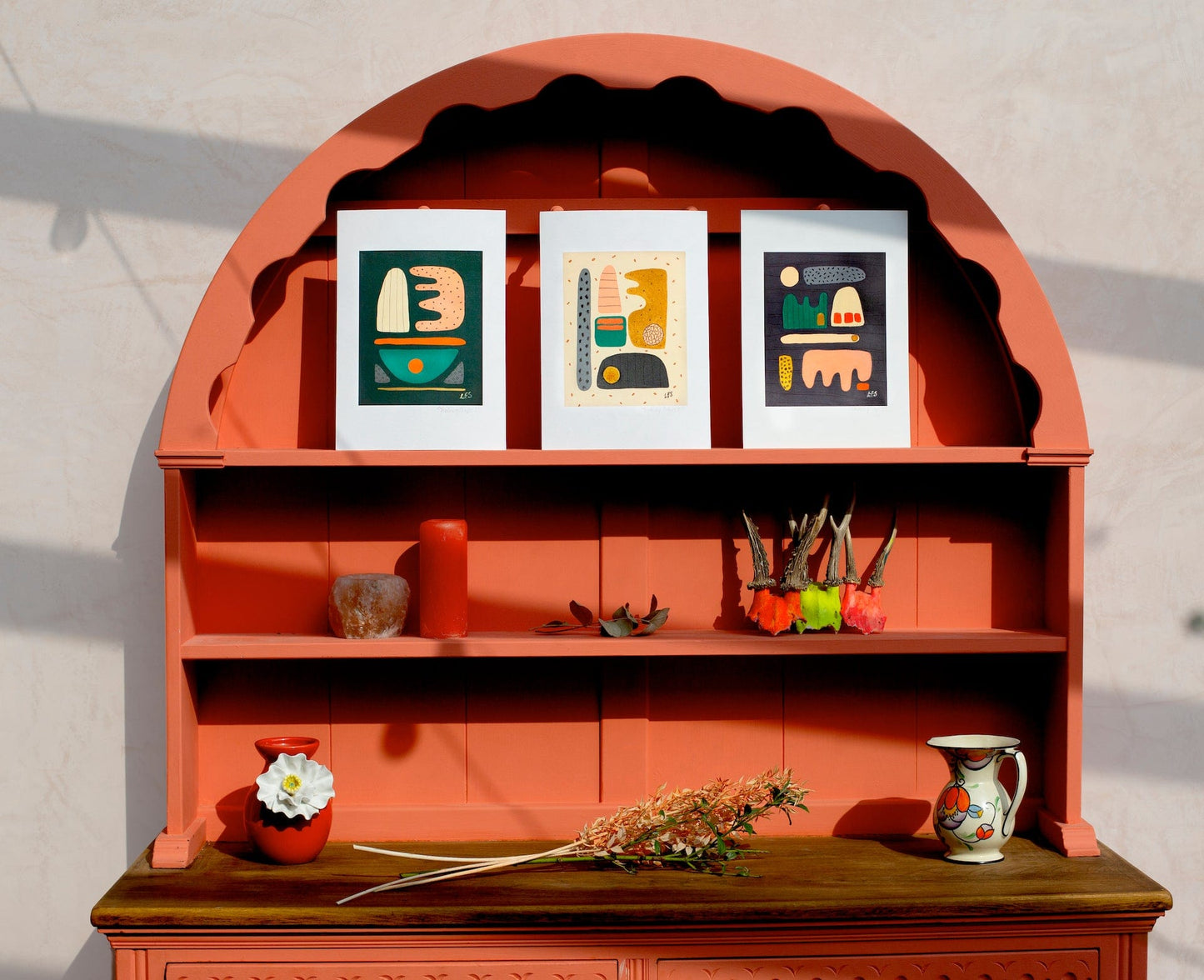 Prints Making Shapes 3 - Grey (Fine Art Digital Print) homeware shops bristol gift shops bristol Louise Forster-Smith