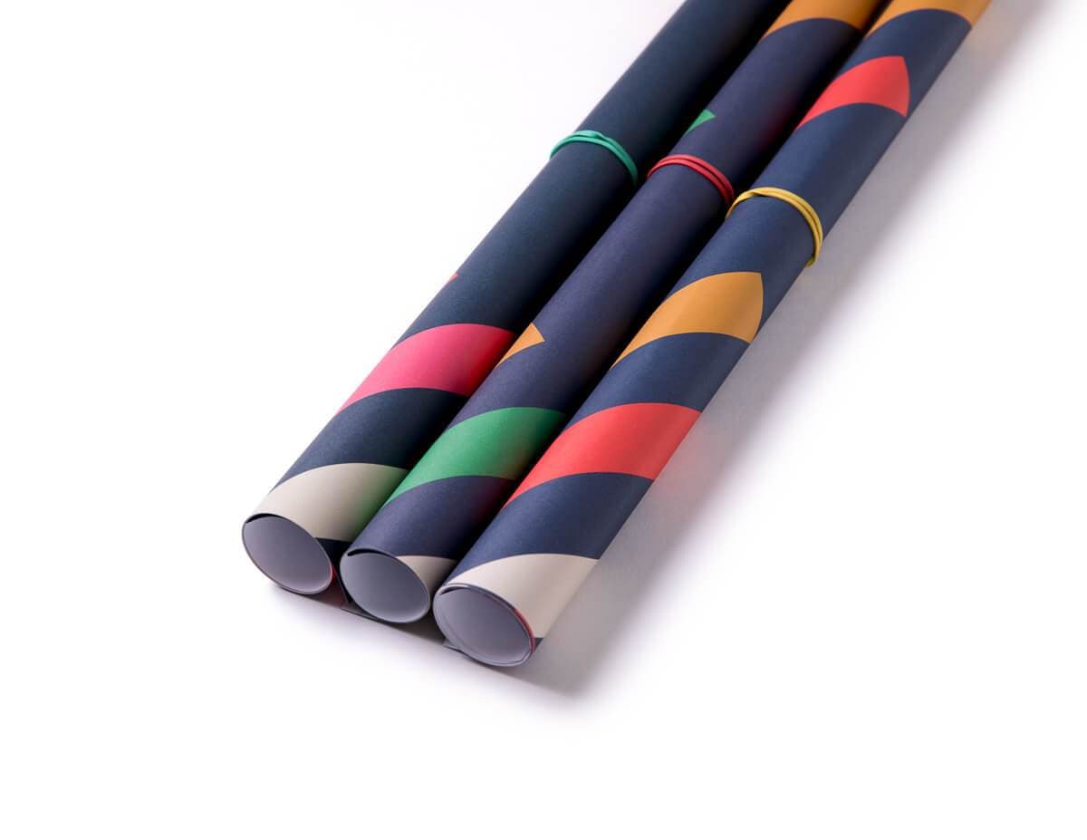 Gift Wrap 'Stripes' Gift Wrap - Green homeware shops bristol gift shops bristol Lucas Loves