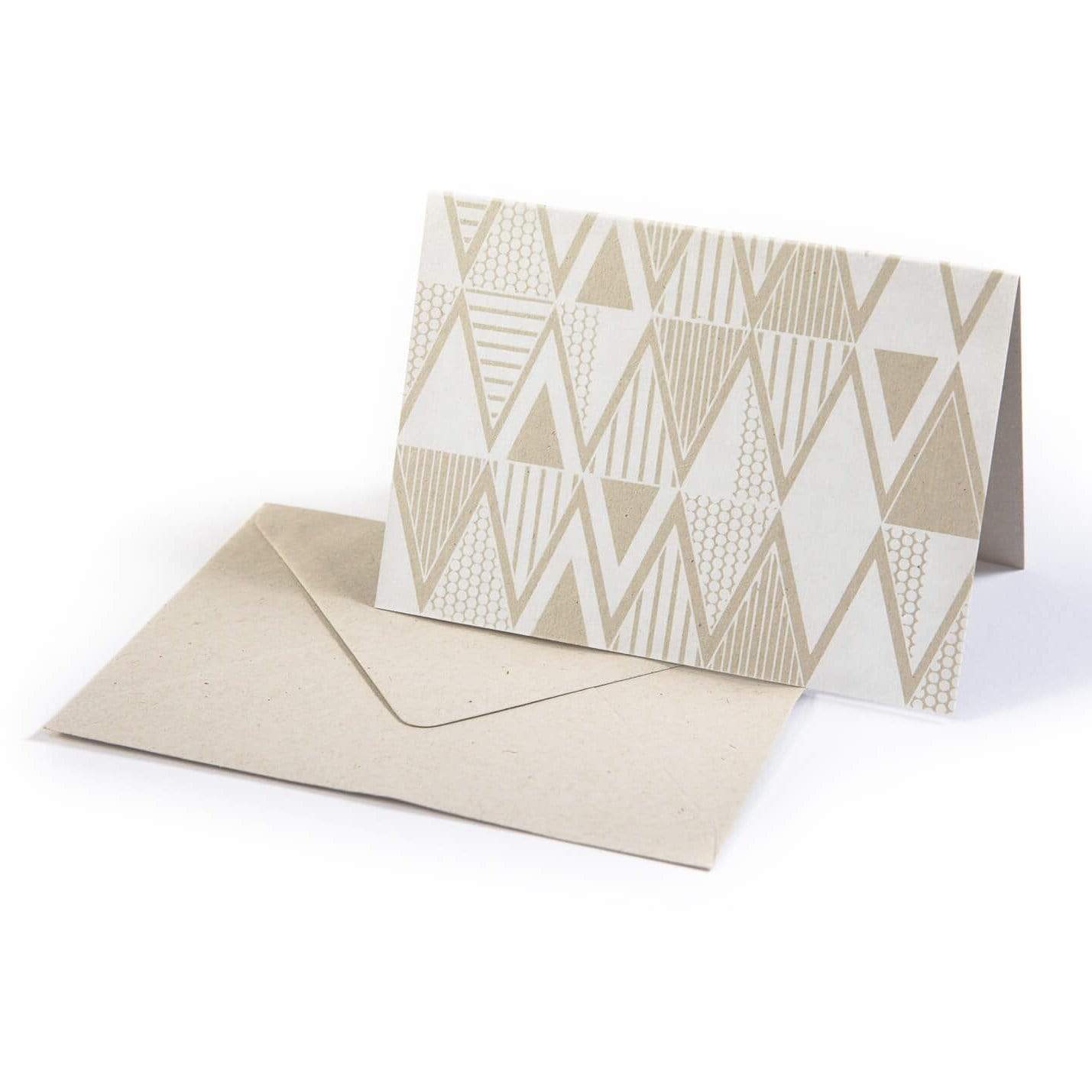 Greetings Card Geo Greetings Card - White homeware shops bristol gift shops bristol Lucas Loves