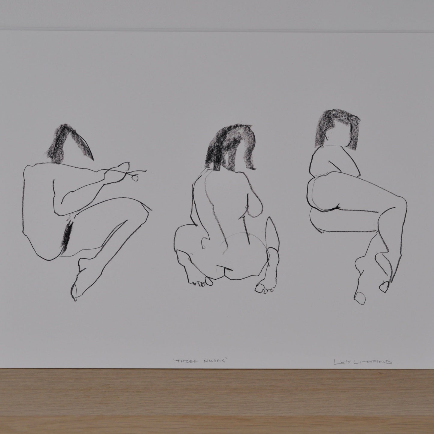 Prints Three Nudes Print homeware shops bristol gift shops bristol Lucy Litchfield