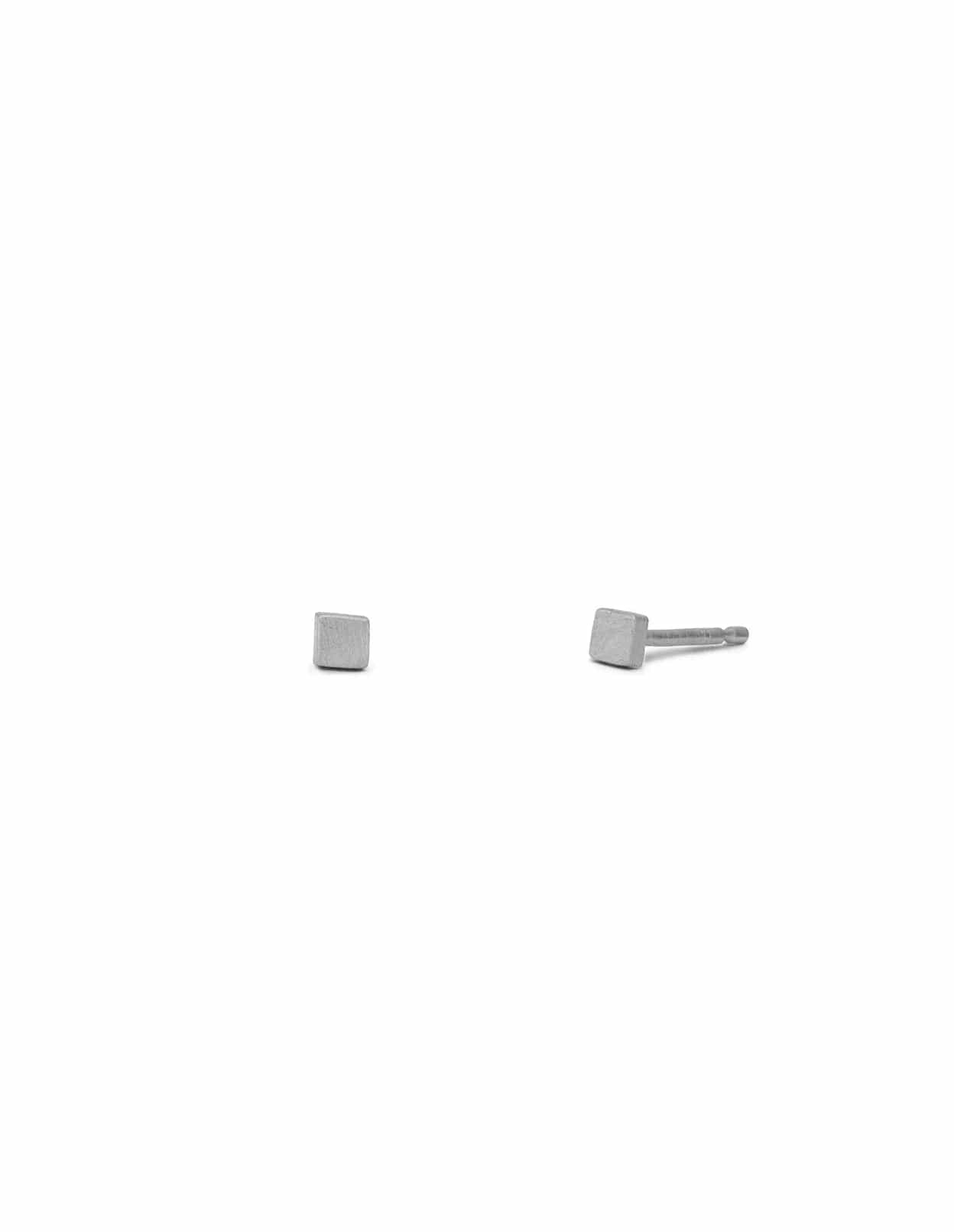 Earrings Silver Square Studs homeware shops bristol gift shops bristol May Hofman