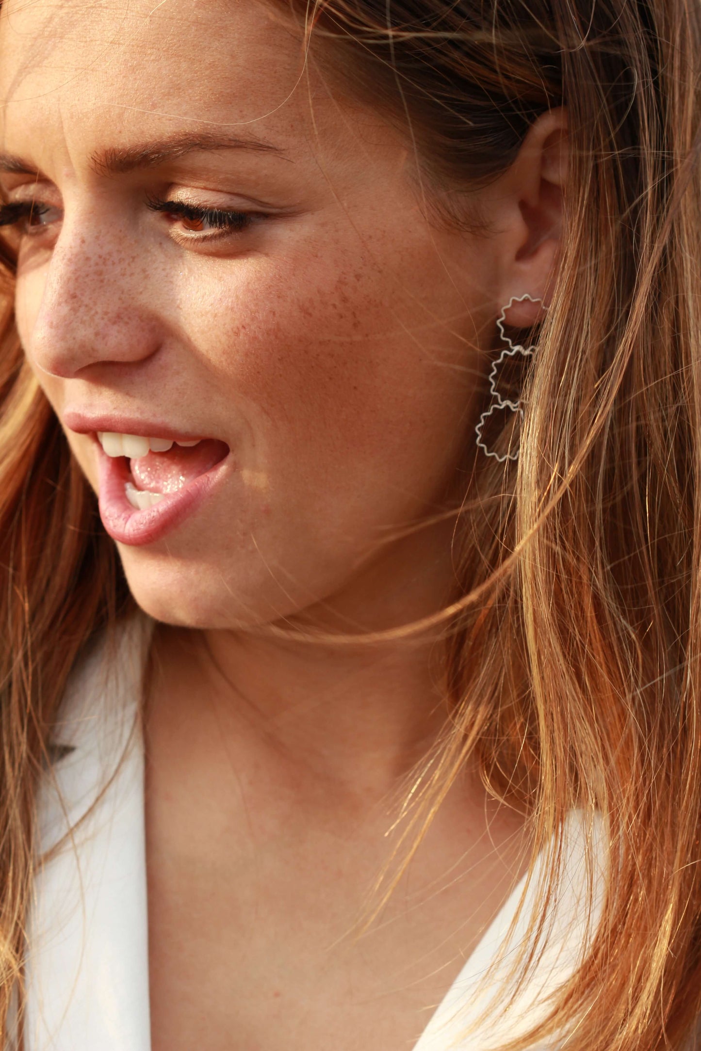 Earrings Ondulée Drop Earrings homeware shops bristol gift shops bristol Olivia Taylor