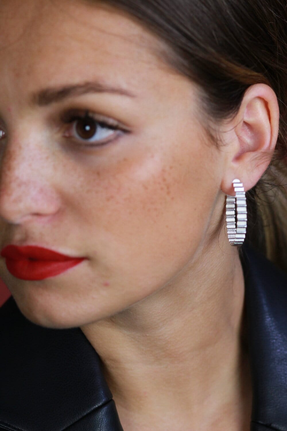 Earrings Ondulée Large Hoops in Eco Silver or Gold homeware shops bristol gift shops bristol Olivia Taylor