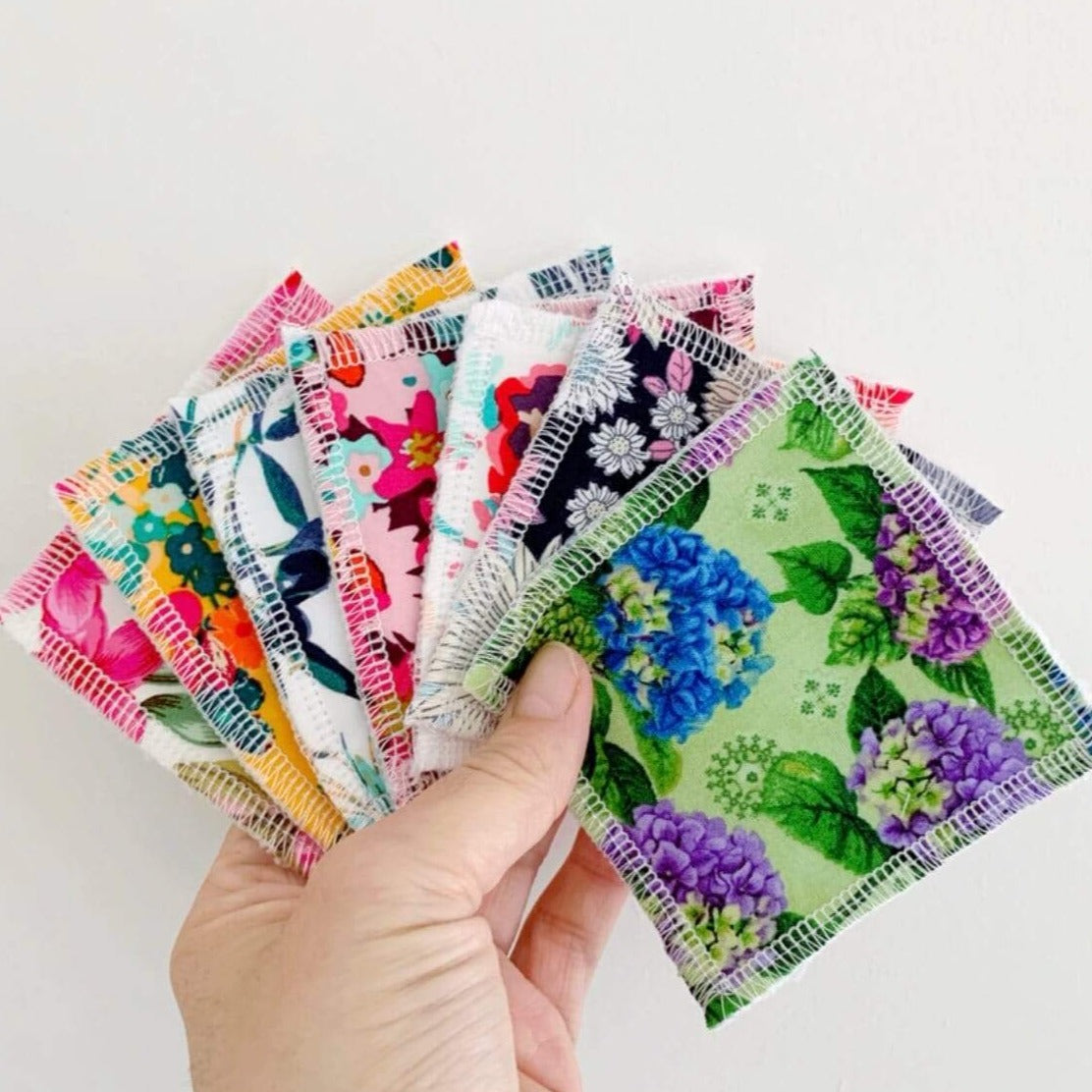 Face Wipes Reusable Face Cloths - Floral Patterns homeware shops bristol gift shops bristol Pip & Lil
