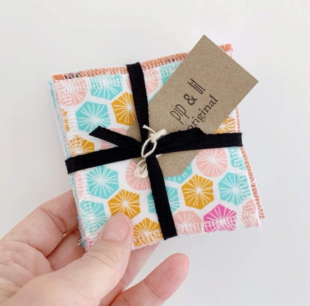 Face Wipes Reusable Face Cloths - Geometric Patterns homeware shops bristol gift shops bristol Pip & Lil