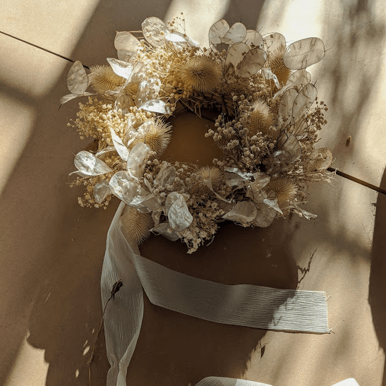 Wreath Halo Dried Flower Wreath homeware shops bristol gift shops bristol Pretty Wild