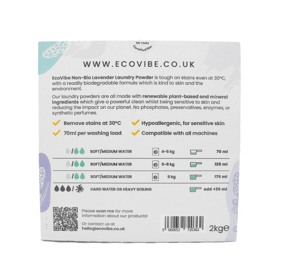 Eco Cleaning Products Non Bio Laundry Powder homeware shops bristol gift shops bristol Ecovibe